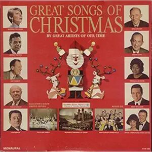 Great Songs Christmas Great Artists Time Limited Collector's Edition LP Vinyl